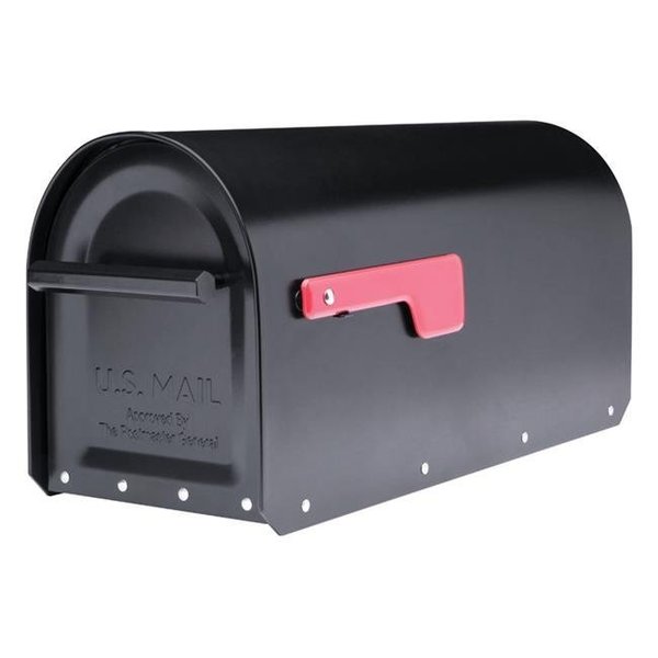 Architectural Mailboxes Architectural Mailboxes 5007870 Sequoia Galvanized Steel Post Mounted Black Mailbox; 9.72 x 8.03 x 20.79 in. 5007870